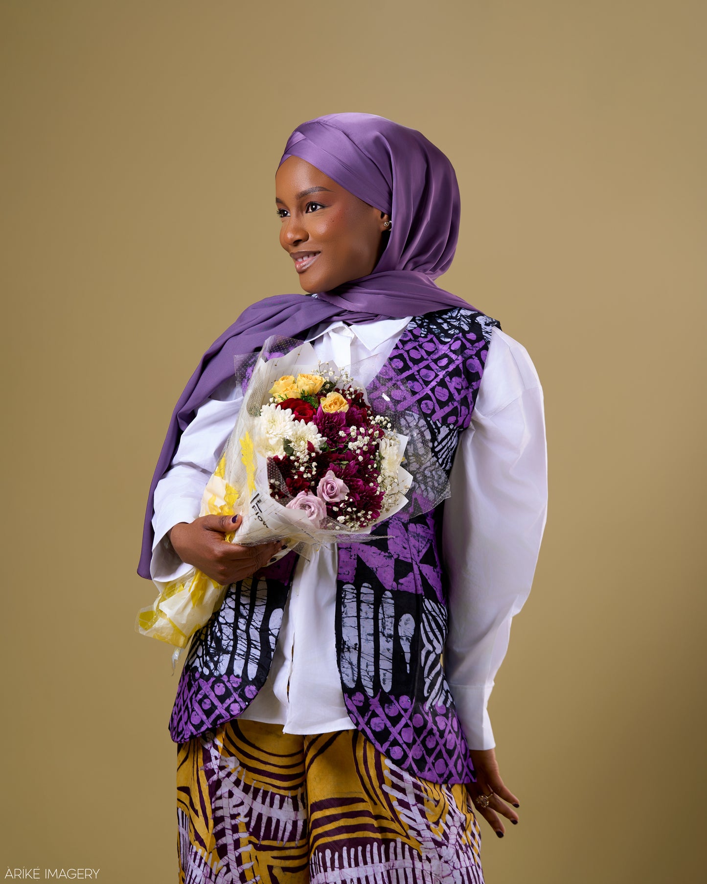 Rare Matte Satin Silk Hijab- Egg plant (Purple)