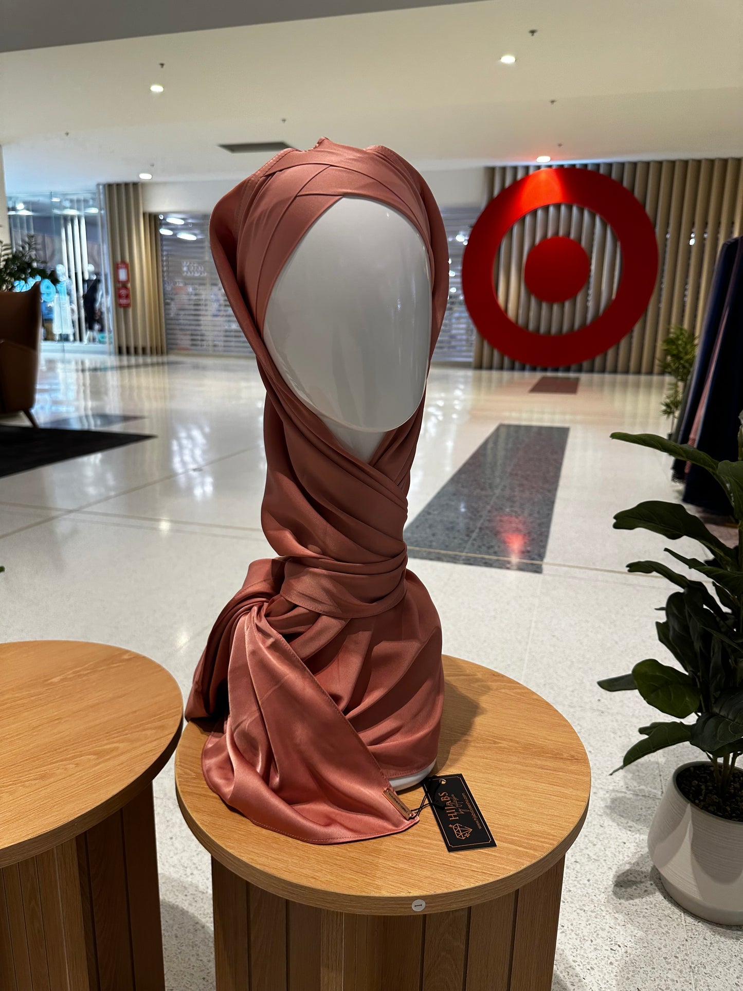 Rare Matte Satin Silk Hijab- Rose Pink