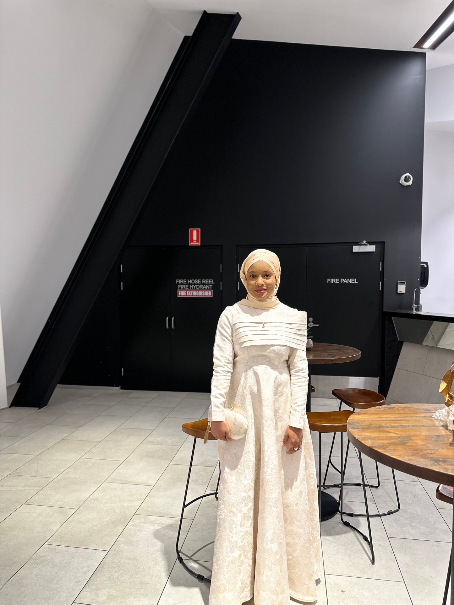 Rare Matte Satin Silk Hijab- Champagne